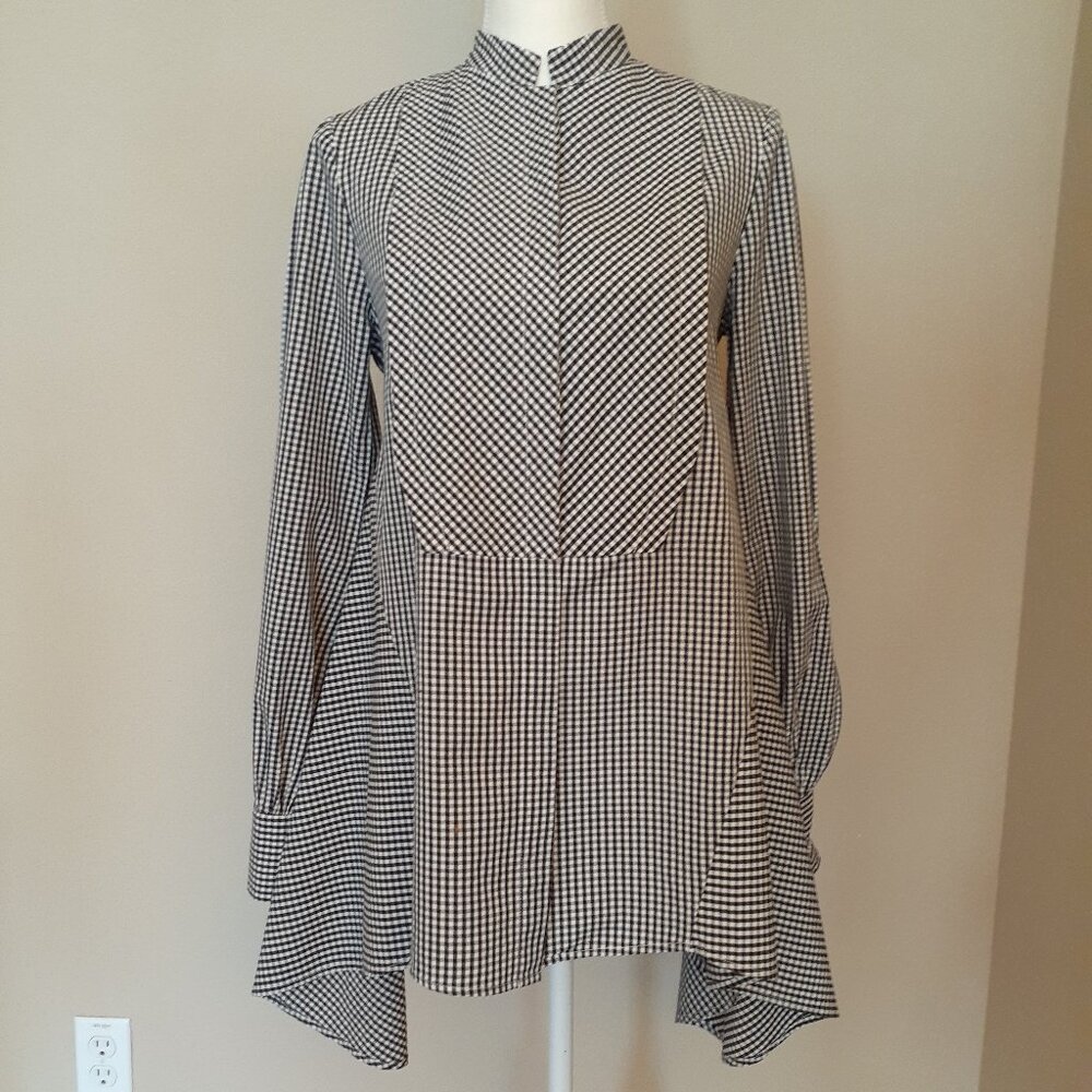 Karen Millen Crisp Gingham cotton Tunic